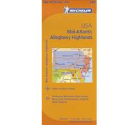 Michelin Map Mid-Atlantic Allegheny Highlands / Michelin Etats-Unis Atlantique centre Allegheny Highlands: 582 Regional USA