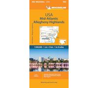 Michelin Map Mid-Atlantic Allegheny Highlands / Michelin Etats-Unis Atlantique centre Allegheny Highlands: 582 Regional USA