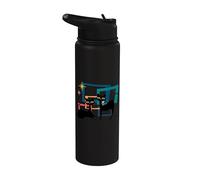 Midcentury Cats Mid Century Retro Atomic Age Space Kitten Stainless Steel Insulated Water Bottle