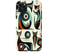 Midcentury Mid Century Cat Retro Atomic Age Space Modern Carcasa para iPhone 11 Pro MAX