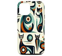 Midcentury Mid Century Cat Retro Atomic Age Space Modern Carcasa para iPhone 12/12 Pro