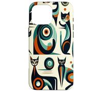Midcentury Mid Century Cat Retro Atomic Age Space Modern Carcasa para iPhone 16 Pro MAX