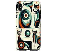 Midcentury Mid Century Cat Retro Atomic Age Space Modern Carcasa para iPhone XS MAX