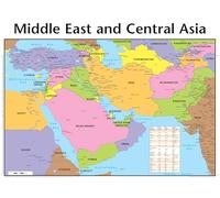 Middle East and Central Asia Map (Charts)