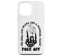 Middle Finger F Off You Smell Like Drama & Headache Go Away Carcasa para iPhone 13 Pro MAX