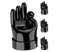 Middle Finger Valve Stem Cap - 4 Pieces Tire Air Seal Caps, Rubber Funny Wheel Valve Covers, Decorative Stem Dust Protectors Suitable Car Motorcycle Bike Wheel Styling Upgrade | Car Motorcycle Bicycle