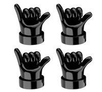 Middle Finger Valve Stem Cap - Novelty Rubber Wheel Caps Set, Anti Dust Air Protection Covers, Stem Seal Delivering Stylish Tire Appearance Enhancement | Car Motorcycle Bicycle Wheel Tire Decoration