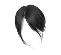 Middle Part Clip-In Bangs, Natural Looking Hair Topper, Side Fringe Wig Piece, Lightweight Breathable Design for Women, Ideal for Travel, Work, Parties, Everyday Use, 9.84 Inches