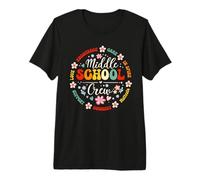 Middle School Crew Back to School for Teacher Camiseta Premium