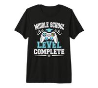 Middle School Level Complete tee Graduation 2026 Video Gamer Camiseta Premium