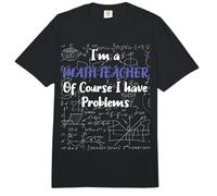 Middle School Math Teacher of Course I Have Problems Comfort Colors Adult Heavyweight T-Shirt