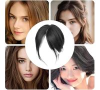 Middle Side Part Hair - Realistic Hairpiece Topper | Middle Part Bangs,Volume Enhancement Supplies Natural Looking Wig Breathable For Women Travel Business Trip Holiday Dating