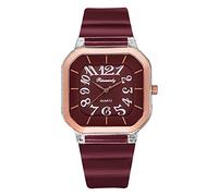 Middle Watch Jelly Watch - Reloj deportivo de cuarzo para mujer, para estudiantes, de silicona, para mujer, pulsera para muñeca pequeña, rosso, One Size, Correa