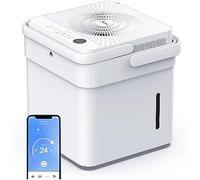 Midea Cube 20, Deshumidificador 20L/día , APP control , Drenaje Continuo, Secadora de Ropa, Modo inteligente y temporizador 24h, depósito expandible de 12L, Cobertura 40 m² / 100 m³, R290