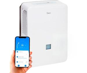 MIDEA Deshumidificador de humedad interior 50L/Dia | Depósito extraible de 6L, APP/Wifi, Modo Confort, Temporizador de 24H | Desumidifador Industrial de Gran capacidad hasta 120 m2/300 m3
