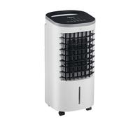 MIDEA Enfriador de Aire Portatil Grande, 3 en 1 con Tanque 5 L, Climatizador Evaporativo con 3 Velocidades, Temporizador 7h, Silencioso, LED, Ventilador Aire Frio con Acumuladores de hielo Extraíbles