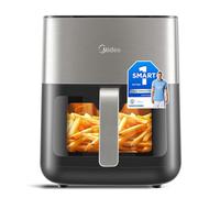 Midea Freidora de Aire Inteligente, Air Fryer 6,5L con Ventana y Pantalla Táctil LED, 10 Programas Automáticos, Temperatura y Tiempo Regulables, 90% Menos aceite