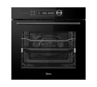 Midea MBO7NP30E4-BK - Horno pirolítico negro 72 Litros A++