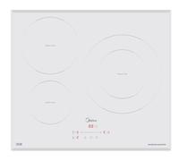 Midea MIH740T278W1 - Placa de Inducción 3 Zonas 60Cm 9 Niveles 7400 W