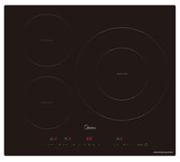 Midea mih740t467k0 placa de inducción , 3 zonas, ancho 60 cm, negra