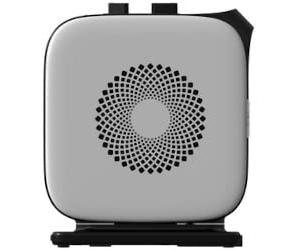 Midea Nty15-19Cae - Termoventilador de bajo consumo PTC, cerámica, calentador eléctrico portátil, 1500 W energéticamente eficiente con termostato ajustable, blanco y negro, 25,8 x 10,3 x 28,5 cm, 3 kg