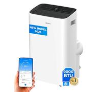 MIDEA Pingüino Aire Acondicionado Portátil 4 en 1 | 2250 Frigorías/9.000 BTU con Control por App | Climatizador y Deshumidificador hasta 25m2 - Modo Sleep, Mando a Distancia | Incluye kit de ventana