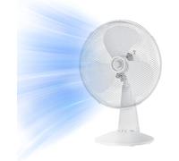 Midea Ventilador de Mesa Silencioso de 3 Velocidades - Ventilador Pequeño 40 cm con Oscilación 90º y 3 Aspas - Ventiladores Portatil, Potente, Ligero, y Fácil de Transportar