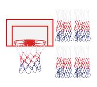 MIDELONG 4 mini redes de baloncesto de repuesto, red de aro de baloncesto pequeña, 8 bucles, redes de baloncesto para llantas de baloncesto de 8 a 10.25 pulgadas, red de pelota pequeña para habitación
