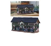 Midene Arte de cerámica cono incienso titular habitación decoración artesanal coleccionable miniatura Claude Monet casa en Giverny, Francia R341