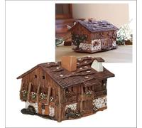 Midene Portavelas de cerámica y aroma, miniatura artística de la casa en el Tirol del Sur, Italia, C326AR