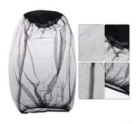 Midge Net Head Cover 10pcs Deportes al aire libre Gorra para Camping Jardinería - Malla fina Protección contra moscas Máscara Facial Bufanda Negro 48 x 38 cm