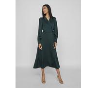 Midi, Mangas Largas Vestido Envolvente 38