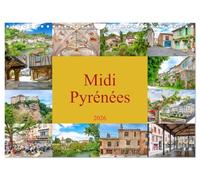 Midi-Pyrénées (calendario de pared 2026 DIN A4 horizontal), calendario mensual CALVENDO