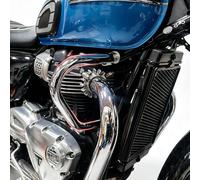 Midimttop Barras de protección de Motor de Motocicleta Replacement for Bonneville T100 T120 Bobber Thruxton 1200/R Speed Twin Street Cup/Twin 2016-2022 (Cromo)