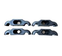 MidingChai 4 piezas Rocker Plate Feet, Indoor Cycling Snap Rocker Feet Adaptadores de Pies de Bicicleta Portátil Basculante Pies de Pelota de Tenis para Wahoo Kickr Core 2 Rolltrainer, con 8 pelotas