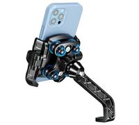 MidingChai Soporte Movil Moto Retrovisor Antivibración Soporte Telefono Moto Rotación 360°, Porta Movil Motocicleta Ajustable para iPhone 17/16/15/14/Promax/Samsung/Xiaomi 5,4 a 7,2’’