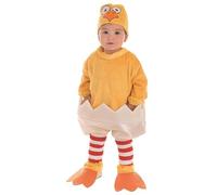 MiDisfraz Disfraz de Pollito Cáscara para Bebé Unisex 0-12 meses y 1-2 años (1-2 años)