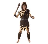 MiDisfraz - Disfraz de Troglodita Cavernícola para Adulto (Hombre y Mujer) | Traje de Neandertal con Accesorios para Carnaval y Fiestas Temáticas | Fabricado en España (Hombre, XL)