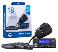 Midland 18 Ricetransmisor CB Vehículo st diseñado para ofrecer un Rendimiento Superior en un Formato más pequeño y Conveniente, sin comprometer la Calidad y Las características Premium.
