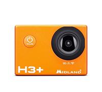 MIDLAND - Action CAM H3+ Cámara Deportiva Full HD con Estabilizador, Wi-Fi y Dash CAM - Cámara Acuática Sumergible 16 MP, Función de Detección de Movimiento, Funda Impermeable 30m, Batería Incluida