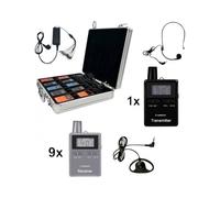 Midland Albrecht Set ATR400 10 unidades Sistema de comunicación ideal para guías turísticos y participantes (10 unidades)