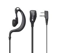 Midland - Auriculares con Brazo y Micrófono MA21-Li, Audífono Único Compatible con Walkie Talkie G7, G9, Serie XT/XT PRO, Audio Nítido, Conector 2 Pin Tipo L, Diseño Ajustable, Función Push To Talk