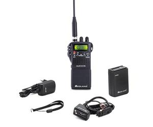 Midland - Emisora CB, Radioaficionado Portátil Sin Licencia Alan 42 DS, Multi Banda para Todos los Países UE, Squelch Digital, Radios Profesionales AM/FM, Conexión 2 Pin, Antena y Otros Accesorios