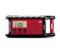 Midland ER300 Pro C1663 - Radio de Emergencia Am/FM y batería Externa USB-C para 2 Smartphones, batería Recargable de Li-Ion, 10.000 mAh, Bluetooth Integrado
