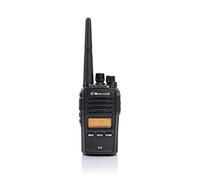 MIDLAND G18 Walkie Talkie Receptor de Radio - 1 Transceptor Semiprofesional, Batería Recargable de Ión de Litio (1600 mAh), Cargador de Sobremesa, Adaptador de Pared, Clip para Cinturón