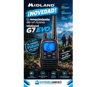 MIDLAND G7 EVO Pack de 2 walkie-talkie PMR446 + LPD