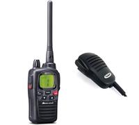 Midland G9 Pro + Micro de solapa PTT Walkie-talkie con dos botones PTT y micrófono remoto para una comunicación 100% libre.