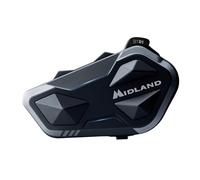 Midland - Intercomunicador Casco Moto Bluetooth Único BTR1, Auriculares Moto Inalámbricos Impermeables IPX6, Alcance 800m, Conferencia 4 Personas, Batería 23H, Conexión GPS/Música, Conforme ECE 22.06