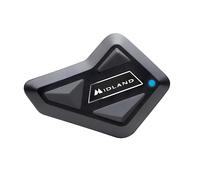 Midland BT Mini Single C1410, Intercomunicador Bluetooth Individual para Moto, Auriculares con Casco y Supresión de Ruido, Entre Motos, Navegador e Intercomunicador Musical, 500 m, 3 Personas