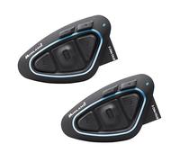 Midland - Intercomunicador Casco Moto BTX2 Pro S Twin, Auriculares Inalámbricos Bluetooth IPX6, Doble Procesador, 800m, 4 Parejas, Batería 23H, Cancelación de Ruido, Audio Hi-Fi, Accesorios Moto